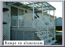 Aluminum railing at Beauharnois